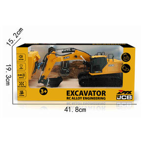 <span class=keywords><strong>JCB</strong></span> License 3 en 1, <span class=keywords><strong>jouet</strong></span> excavatrice télécommandée avec godet en métal, jouets excavatrice télécommandés, véhicules de construction, cadeau de Noël pour garçon - Product Image 5