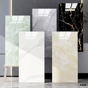 Self Adhesive Imitation Marble Wall Stickers 30cmx60cm PVC Waterproof For Kitchen Home Decoration - Product Image 1