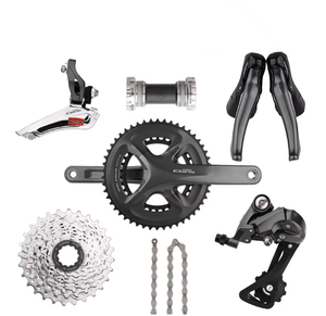 Grupo de Cambio <span class=keywords><strong>SHIMANO</strong></span> R2000 de 2x8 Velocidades, Incluye Desviador Delantero y Trasero R2000, Cadena HG40, Piñón <span class=keywords><strong>HG50</strong></span>-8 Velocidades, Eje de Pedalier RS501 - Product Image 1