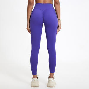 Women's Yoga <b>Leggings</b> Spandex/Nylon Breathable Lightweight Four-Way Stretch Mid Waist Full Length Outdoor Running Fitness Pants - Product Image 1