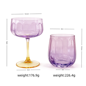 Calice in Vetro Creativo con Farfalla in Rilievo, Senza Piombo, Trasparente, per Vino, Elegante Bicchiere per Dessert e Cocktail per Caffè e Ristoranti - Product Image 2