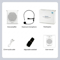 Microphone et haut-parleur de classe S368 haute performance 6 Watts 125g, amplificateur personnel portable pour enseignants