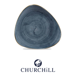 Bluberry Triangular Flat <b>Plate</b> 31 cm Churchill Stonecast -6-Sbbstr12 - Product Image 4