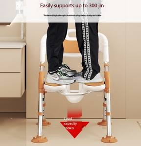 Modern Designed <b>Shower</b> <b>Seat</b> Wall Mounted <b>Fold</b> up Bath Chair ABS for Pregnant Elderly Bathroom Use - Product Image 2