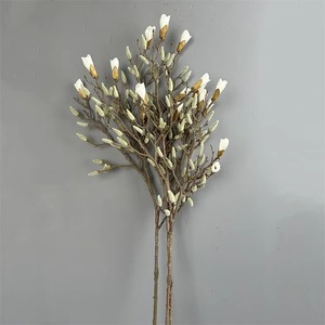 Chất Lượng Cao Mô Phỏng Lụa Magnolias Cây Chi Nhánh Nhân Tạo Mộc Lan Hoa Nụ Gốc Cho Đám Cưới Trang Trí Nội Thất - Product Image 2