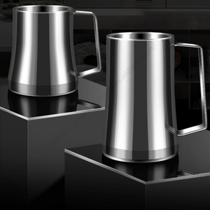 Vaso de Cerveza de Gran Capacidad de Acero Inoxidable 304 Syh246 al por Mayor, Vaso Térmico Engrosado para Agua y Vino de Uso Doméstico - Product Image 5