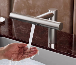 Grifo de Aire 2 en 1 <span class=keywords><strong>Gibo</strong></span> con Secador de Manos Integrado, Acero Inoxidable, Sensor Automático de Flujo de Aire, Filtro HEPA, para Baño - Product Image 4