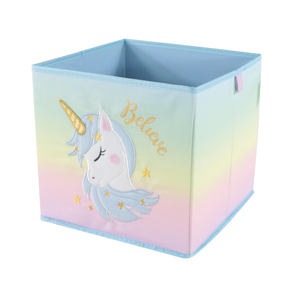 2020 New Fabric unicorn Storage Box with Open Top Cute Animal Storage Bins