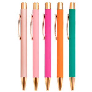 Promotional Custom Logo Rose Gold Ball <b>Pen</b> Advertising Ballpoint <b>Pen</b> Retractable Metal <b>Pens</b> - Product Image 1