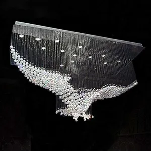 Lustre en Cristal, lampe suspendue à la forme d'aigle, design moderne, produit de luxe, luminaire décoratif d'intérieur, idéal pour une Villa ou un hôtel