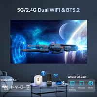 Hotack gran oferta HY320AA LCD LED Smart Android TV teléfono proyector portátil Mini viaje al aire libre Proyector