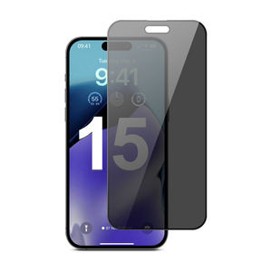 ฟิล์มกระจกนิรภัยกันมองข้างแบบกำหนดเองสำหรับ iPhone 15 16 17 Pro Max ป้องกันการสอดแนม - Product Image 1