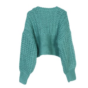Maglione fatto <span class=keywords><strong>a</strong></span> <span class=keywords><strong>mano</strong></span> da donna con <span class=keywords><strong>Cardigan</strong></span> corto lavorato <span class=keywords><strong>a</strong></span> <span class=keywords><strong>mano</strong></span> da donna invernale - Product Image 3