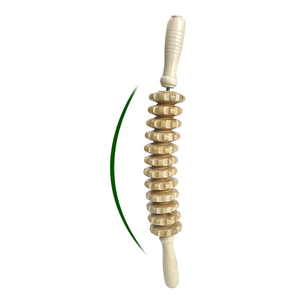 Rodillo de Masaje de Madera Anticelulítico, Herramienta de Drenaje Linfático, Rodillo de Masaje Muscular de Madera para Alivio del Dolor y <span class=keywords><strong>Celulitis</strong></span> - Product Image 1