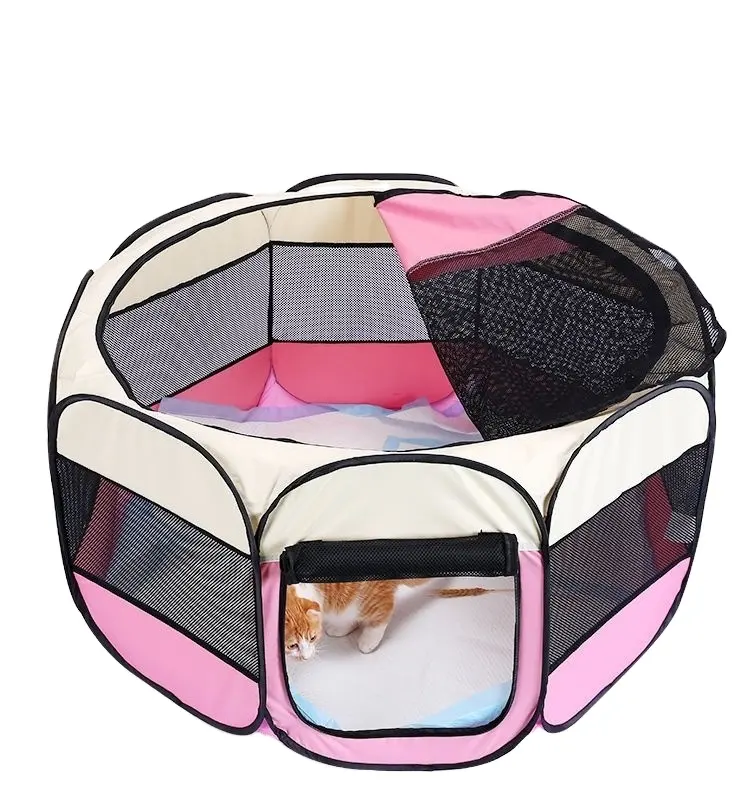 Indoor/Outdoor Water-Resistant Removable Shade Cover Portable Pet Playpen