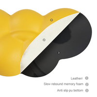 Repose-bras ergonomique Tapis de souris Accessoire d'ordinateur Tapis de souris en mousse à mémoire de forme personnalisé Kawaii 3D avec base en polyuréthane Repose-poignet nuage