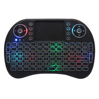 Wechip-Mini clavier sans fil i8 2.4G, portable, avec pavé tactile, Rechargeable, pour Smart TV, Android TV
