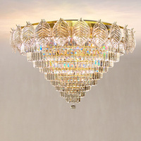 Lustre de Mariage Vintage Moderne en Cristal, Lampe de Plafond de Luxe pour Hôtel, Salon, Chambre à Coucher, Luminaire Suspendu LED