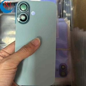 Verre de couverture arrière de porte de batterie de panneau de <span class=keywords><strong>remplacement</strong></span> de fenêtre arrière de grand trou pour 16 16e 16Plus 16Pro 17 17Plus 17Pro Max avec magnétique - Product Image 2
