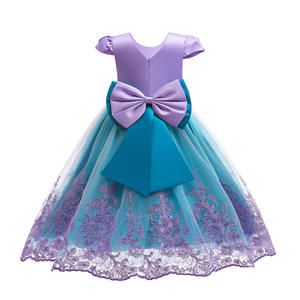 Halloween carnaval Cosplay lentejuelas sirena <span class=keywords><strong>Ariel</strong></span> princesa disfraces cumpleaños fiesta boda pie longitud vestido <span class=keywords><strong>de</strong></span> baile malla tutú vestido - Product Image 3