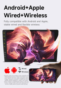 Autoradio BQCC 1DIN Carplay Android <span class=keywords><strong>Auto</strong></span> avec écran tactile capacitif 9 pouces, émetteur FM, stéréo BT, USB, AUX-in, aide au recul AHD - Product Image 6