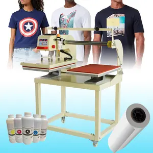 Eco-friendly material t-shirt pneumatic heat press machine for textile industry pneumatic heat press machine