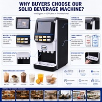 Distributeur de boissons chaudes instantanées à 8 saveurs, machine à boissons en poudre multi-saveurs, café, lait, thé, jus, chocolat chaud