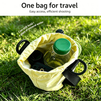 Sac en toile de nylon color block pour DJI Pocket 3/4/4P, sac à main portable pour caméra d'action Go Pro, sac à bandoulière pour cyclisme en plein air
