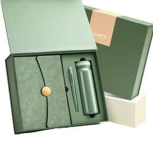 Carnets de luxe à couverture rigide, imprimés en typographie, avec logo personnalisé, agendas, carnets en cuir, stylos, ensembles de thermos, cadeaux d'entreprise - Product Image 2