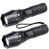 RICHALL Lampe de poche latérale COB en alliage d'aluminium USB Lampe torche zoomable Mini lampes de poche LED et lampes de poche rechargeables