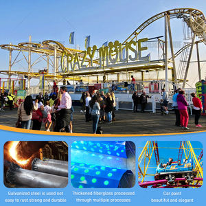 Manège Compact et Emmêlant Wild Mouse pour Parc d'Attractions Extérieur, Usage Commercial Durable en Fibre de Verre et Acier pour Entreprises à Domicile - Product Image 5