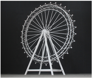Grande roue de 2 m de haute qualité en métal pour la décoration de fête prénatale, logo personnalisé pour les décorations d'événements - Product Image 6