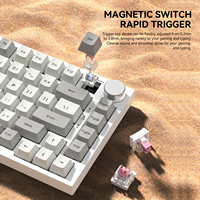 Attack Shark K85 Esports Magnetic Shaft Gamer PBT Key Cap RT Mode 82 Key RGB Adjustable Key Path Gaming Mechanical Keyboard