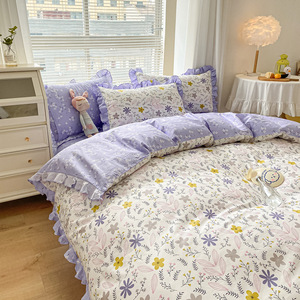 Personalizza a buon mercato stampato 7 pezzi <span class=keywords><strong>lettino</strong></span> <span class=keywords><strong>set</strong></span> biancheria da letto <span class=keywords><strong>piumino</strong></span> 100% cotone lenzuolo di lusso 4 pezzi biancheria da letto <span class=keywords><strong>set</strong></span> lenzuola principessa - Product Image 2