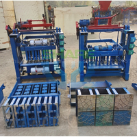 Machine automatique de fabrication de blocs de béton, machine de fabrication de briques de ciment avec moteur diesel, machine de fabrication de briques, prix de moulage