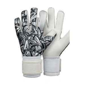Gants de gardien de but de qualité supérieure avec impression par sublimation, matériau PU, sangle de poignet réglable, doigts entièrement protégés, antidérapants - Product Image 5