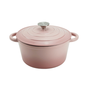 Casserole <span class=keywords><strong>en</strong></span> <span class=keywords><strong>fonte</strong></span> émaillée de couleur rose Grandiant certifiée LFGB, 26 cm, revêtement émaillé, <span class=keywords><strong>compatible</strong></span> gaz <span class=keywords><strong>et</strong></span> <span class=keywords><strong>induction</strong></span> - Product Image 2