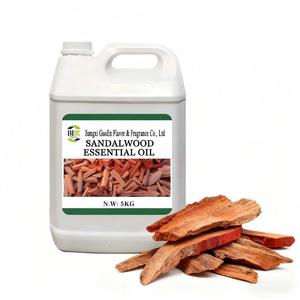 Fábrica Atacado Orgânico Puro Sândalo Óleo Essencial Fresco para Massagem Corporal Cuidados com os cabelos Pele Nutrição Lightening Skin - Product Image 1