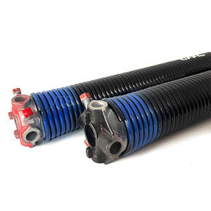 Ressort de torsion industriel bleu pour portes de garage, revêtement poudré, 50 000 cycles, haute résistance - Product Image 1