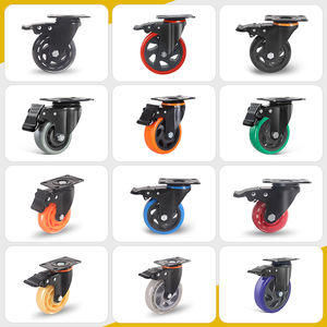 Industriële Zwenkwielen Rueda De Pvc 4Inch Swivel Pu Caster Wielen 100Mm Zware Zwenkwielen - Product Image 5