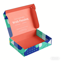 Boîte d'expédition en carton ondulé écologique personnalisée avec fermeture magnétique, emballage imprimé avec logo personnalisé pour l'électronique grand public