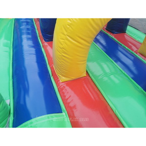 8x7m grand <span class=keywords><strong>parc</strong></span> d'amusement gonflable de terrain de jeu de thème de zoo d'intérieur avec le parcours d'obstacles de glissière n pour des centres de jeu gonflables d'enfants - Product Image 6