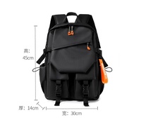 Sac à dos de voyage décontracté en tissu Oxford pour ordinateur portable, design élégant, personnalisable, étanche, avec port USB