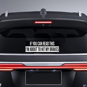 Cuanto más cerca se obtiene, más lento conduzco pegatina de vinilo para coches - Product Image 3
