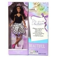Poupée Princesse Fille Réaliste SAMLOK 11,5 Pouces, 11 Articulations, en Vinyle, Série Fantaisie, Peau Noire Africaine Américaine, Cadeau