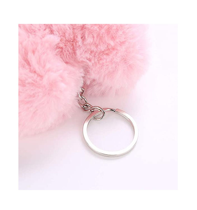 ふわふわピンクボンボンキーホルダー ふわふわピンクボンボンキーホルダー fit=scale-down,w=1200