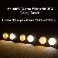 AOPU 200W Cob 200w Par Led Audience Blinder Lumière Blanc Chaud ou RVB 2 Yeux LED Blinder Led Lumière Audience Lumières pour Réunion