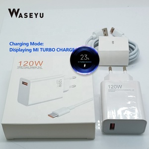 Adattatore di Alimentazione a Ricarica Rapida 120W EU/US a Prezzo di Fabbrica, Certificato CE, con Cavo Type C 6A per Xiaomi 14 - Product Image 1