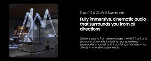 <strong>Samsung</strong> Home Theater HW-Q990F 3D Sound Speakers 11.1.4 Ch <strong>Soundbar</strong> with Subwoofer Rear <strong>bluetooth</strong> Speaker for Mini Projector 4k - Product Image 4
