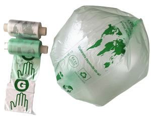 Sac de produits en plastique compostable transparent HDPE/LDPE écologique avec gousset latéral pour l'emballage et les expositions - Product Image 5